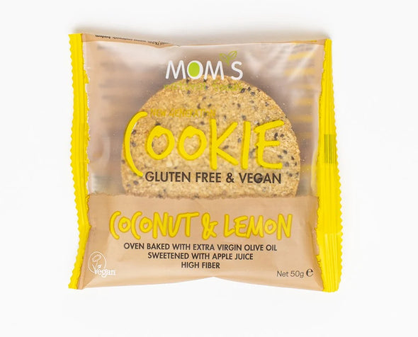 Mom's Coconut & Lemon Gluten Free Cookie 50gr