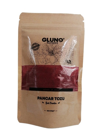 Gluno Glutensiz Pancar Tozu 100gr