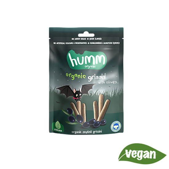 Humm Organik Vegan Zeytinli Grissini - 55g