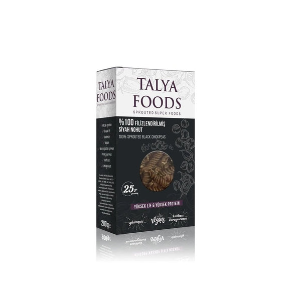 Talya Foods 100% Filizlendirilmiş Siyah Nohut Makarnası 200g