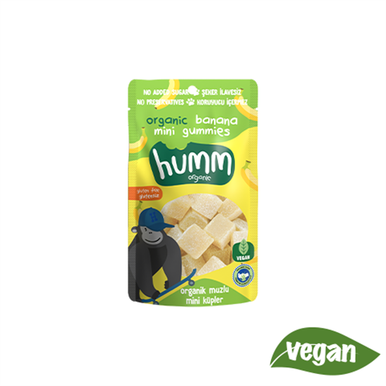 Humm Organik Glutensiz Vegan Muzlu Mini Küpler - 30g