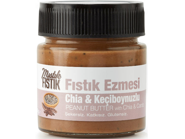 Mıstık Fıstık Chia ve Keçiboynuzu Özlü Fıstık Ezmesi 280 Gr